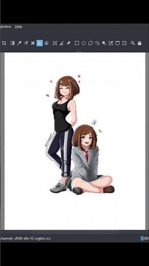 Uraraka Ochaco art process