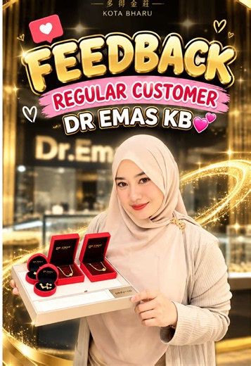 Terima kasih kepada semua customer Dr Emas Kota Bharu❤️ Sek demo balik puas hati, sek ambo pun happy! Jemput datang ya akak-akak abe-abe walk in kedai kita🤗💕 Emas baru rak dok ngupoh🔥 #creatorsearchinsights #emas916 #fypシ゚viral #kelantantiktok #fyppppppppppppppppppppppp