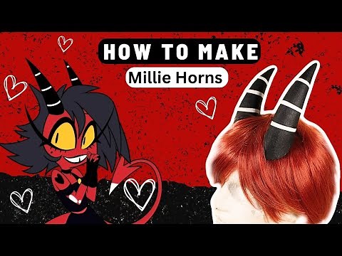 HOW TO MAKE MILLIE HORNS FROM HELLUVA BOSS COSPLAY