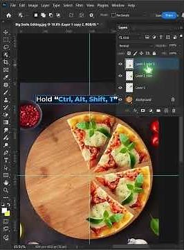 The Quickest Way To Duplicate Objects - Advance Transform - Photoshop Tutorial