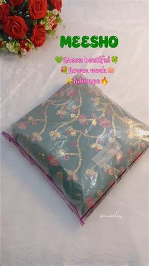 most amazing yet affordable lahenga 🍀✨#meesho #youtubeshorts
