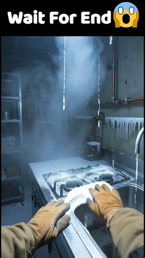 Polar Bears Attack While Man Seals Arctic Bunker | Blizzard Survival Story #shorts