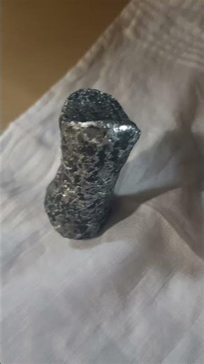 the object is not yet known if it is meteorite or waste industrial slag