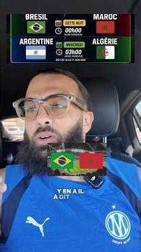 ⚽🇲🇦🇧🇷 Morocco–Brazil late at night? 🇩🇿🇦🇷 Algeria–Argentina in the middle of the night?