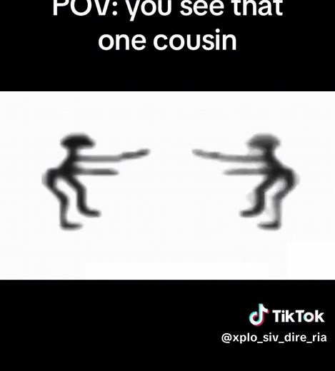 @⠀ ⠀ ⠀ ⠀ ⠀ ⠀ #blackstickmandancingmeme #pov #youseethatonecousin #fyp