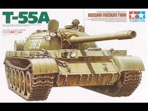 In Box Review Tamiya 1/35 T-55A Russian Medium Tank