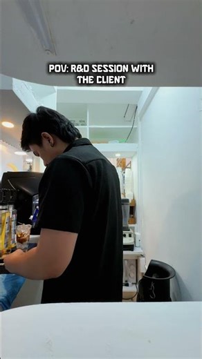 Taste testing every single drink until it's perfect #cafeconsultant #standards