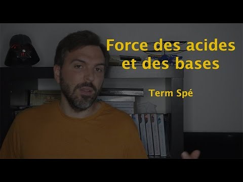 Force des acides et des bases (Term Spé)