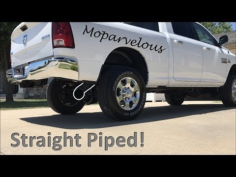 6.7 Cummins 5 inch Straight Pipe! Flo Pro Exhaust