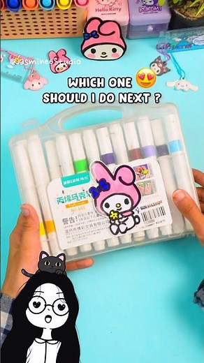 I made DIY SANRIO Sticker🙀💗 How to make stickers #sticker #howto #shorts #diy #sanrio