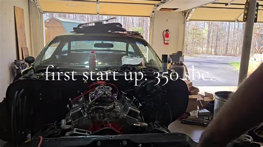 SBC 350 Engine First Startup with My Son