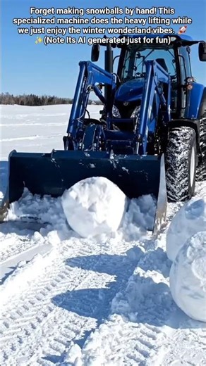 Building Huge Snowballs Fast With Incredible New Tractor Power