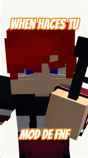 When haces tu mod de FNF 😼 | #short #minecraft #fnf