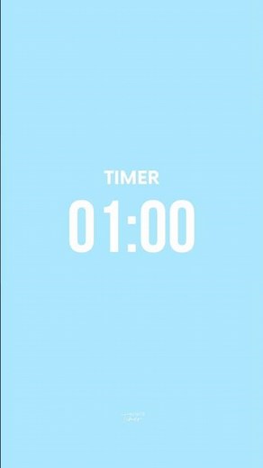 ⏱️1 MINUTE COUNTDOWN TIMER with Finish Alarm Sound 🔔⏰