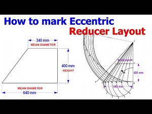 How to layout an eccentric cone Easiest method.