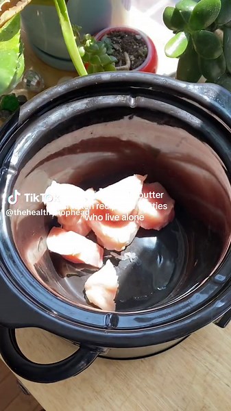 Crockpot Single Serve Butter Chicken✨ This recipe took me a couple tries to make it simple & easy but I think I did it! I paired it with garlic butter naan, which all also provide the recipe below! (Recipe below & follow @thehealthyhophead for more easy single serve recipes!) Recipes like this can be found in my book, Compact Cooking, which is available on Amazon, BAM, Barnes and Noble, Target, and Walmart websites and even in some stores now! The amazon & BAM links are in my bio! If you placed 