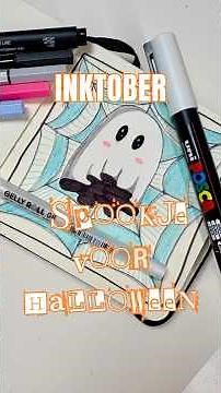 Here's how to draw a cute ghost for Halloween!