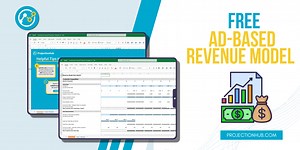 Free Ad-Based Revenue Model Template - ProjectionHub