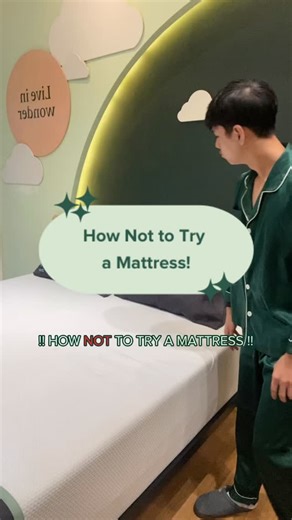 If you only sit on a mattress, you’re testing it for scrolling— not sleeping 😌 Lay down, roll over, and feel the comfort properly. #homeliving #zinus #zinussingapore #mattress #sale #bedroom #zinuscomfort #sleepbetter | Zinus Singapore