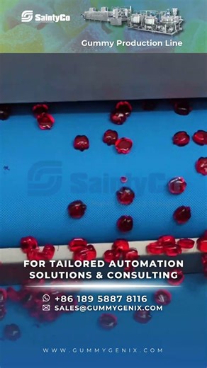 up to 300kg of gummies every hour 🍬 | G300 Gummy Production Line by SaintyCo