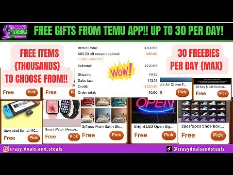 ‼️How To Get FREE Stuff On TEMU! Super EASY! (NEW METHOD)‼️