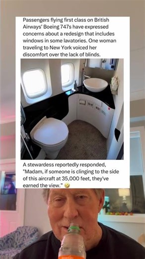 Passengers Flying First Class on British Airways Have Expressed Concerns About A Bathroom Redesign.