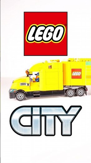 LEGO CITY Yellow Delivery Truck Speed Build! #lego #legocity #legostopmotion