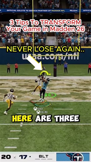 3 Tips To NEVER Lose Again in Madden 26! 😱 #shorts