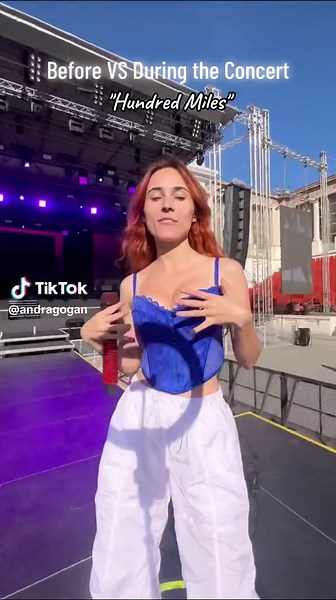 Another one 😂 | Before VS During The Concert #HundredMiles #ConcertAndraGogan