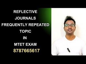 REFLECTIVE JOURNALS VERY IMPORTANT TOPIC