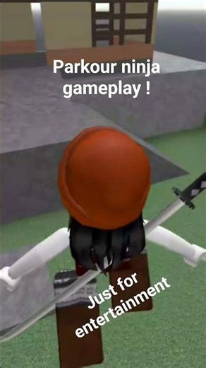 parkour ninja gameplay #funnygameplay #robloxedit