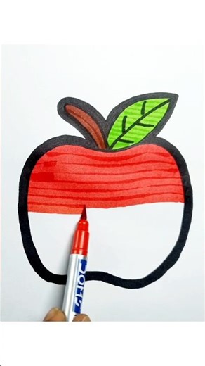 Easy Apple Coloring 🍎 for Kids