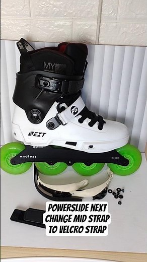 Powerslide Next change mid straps to velcro straps #inlineskate #powerslide #skatingtips #patins