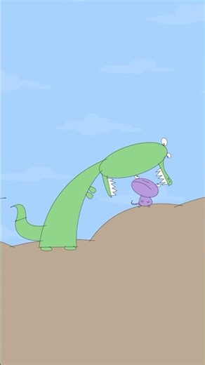 Dino attack #animation #2danimation #handdrawnanimation