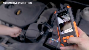 Endoscope Camera with Light Borescope Inspection Camera Dual Lens with LED Light 1080P 4.5 Inch IPS Screen IP68 Waterproof 8mm Sewer Snake Camera,16.5ft, 3500 mAh Battery, 32GB TF Card