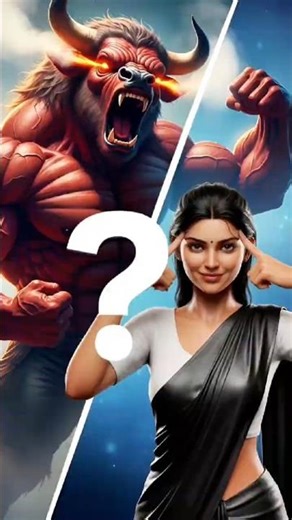 Smart Girl Outsmarts a Killer Red Bull Using Only a Shadow Trick