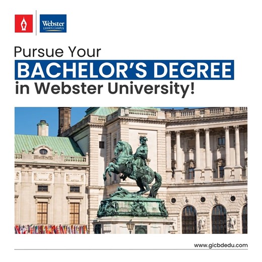 Webster University is a private, independent, nonprofit American university with campuses in St. Louis, Missouri, San Antonio, Texas, and Orlando, Florida. With a rich history of research and discovery, the university has an alumni network of around 170,000 graduates worldwide. 𝐖𝐡𝐲 𝐏𝐮𝐫𝐬𝐮𝐞 𝐘𝐨𝐮𝐫 𝐁𝐚𝐜𝐡𝐞𝐥𝐨𝐫'𝐬 𝐃𝐞𝐠𝐫𝐞𝐞 𝐢𝐧 𝐖𝐞𝐛𝐬𝐭𝐞𝐫 𝐔𝐧𝐢𝐯𝐞𝐫𝐬𝐢𝐭𝐲? ● High-quality academic programs. ● Opportunity to get an internship after graduation. ● Offers automatically awarded