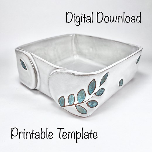 DIY Pottery Casserole Template: Slab Building Guide (PDF Download) - Etsy