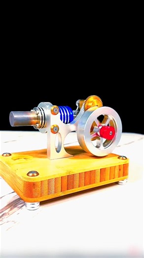 Real Working Mini Engine in Action ⚙️ #Shorts#stirlingengine#miniengine#engineering#science#satisfy