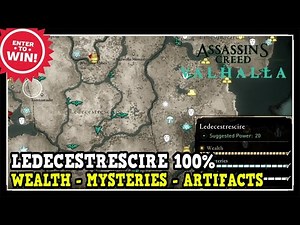 Assassin's Creed Valhalla Ledecestrescire All Collectibles (Wealth, Mysteries, Artifacts)