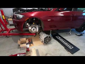 BMW E90 328i 6-speed manual transmission swap Auto is Out Part 5 #bmw #manual #swap