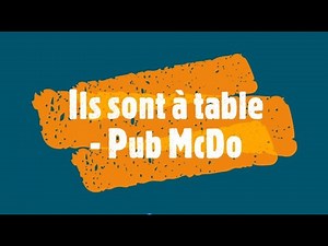 Ils sont a table - Pub McDo - lyrics (Total Eclipse of the Heart - Bonnie Tyler)