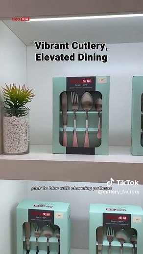 Creative Tableware - Explore colorful cutlery sets that add joy to your meals with unique designs. #tiktok #pageforyou #StainlessSteelTableware #CreativeTableware #QualityTableware #ExquisiteUtensils #TablewareFactory #CustomizedKitchenware #ChinaTablewareExport