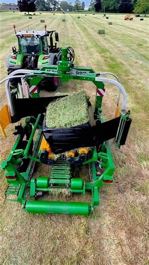 McHale Bale Wrapper In Action