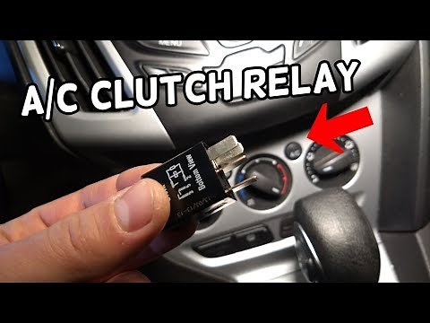 AC CLUTCH RELAY LOCATION REPLACEMENT FORD FOCUS MK3 2012-2018 AIR CONDITIONER RELAY
