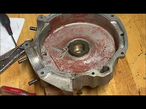 Harley Flathead Engine Reassembly Part 3: Crankcase Halves and Flywheel Install