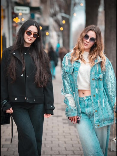 Adorable Street Photography of Two Girls