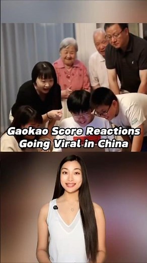 Gaokao Score Reactions Going Viral in China 🥹 #chinese #chineseculture #university #exam #study