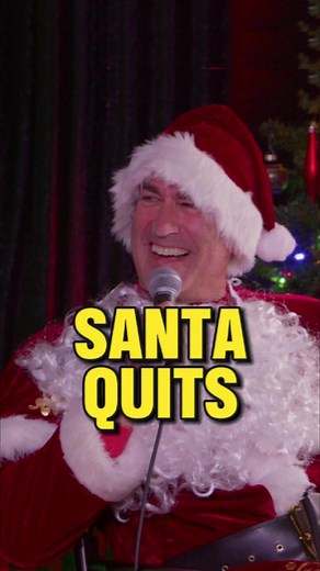 Santa's Special Retirement Announcement in Comedy Show