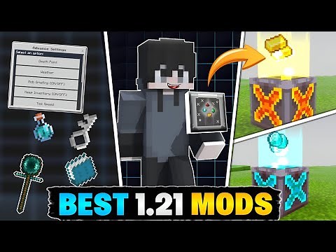 5 BEST Mods For MCPE (1.21+) || Amazing Mods For Bedrock 1.21